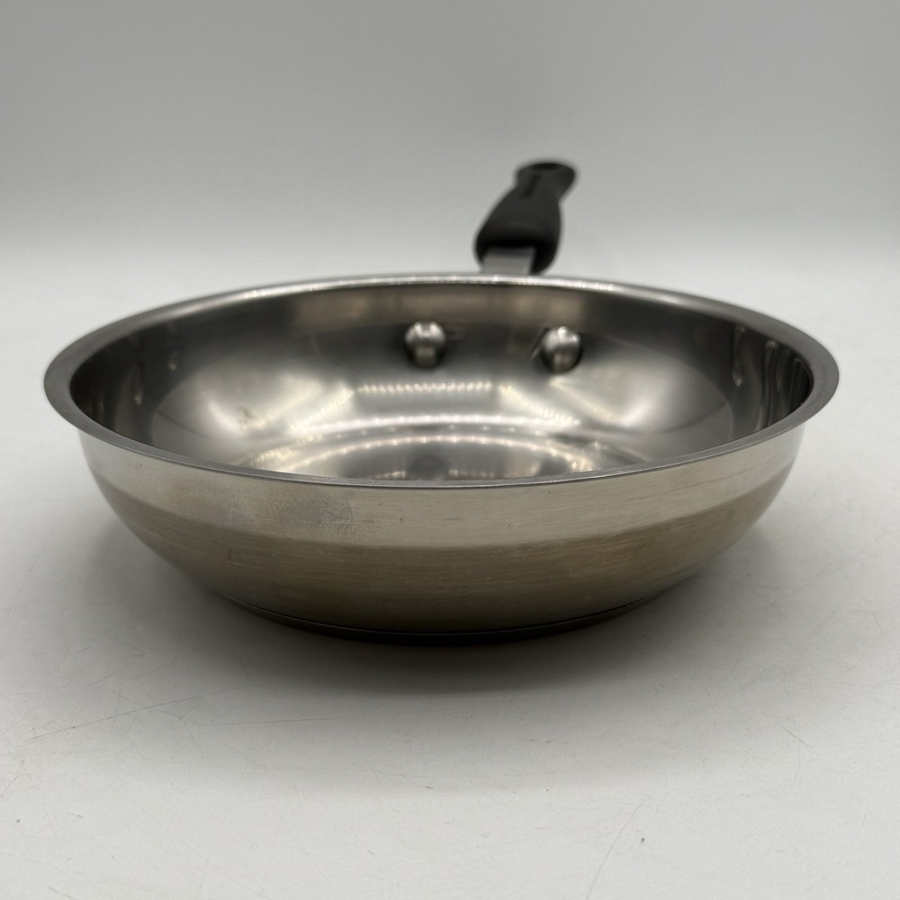 Kitchen Aid 8" Saute Fry Pan TQQ01 Stainless Steel Bonded Made In The USA NO LID - Picture 2 of 10